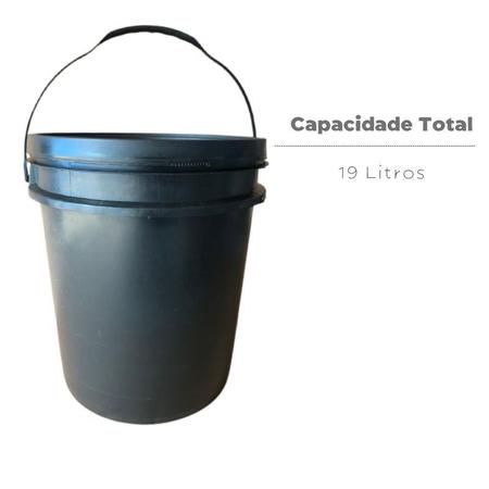 Imagem de Balde 18L 5 Peças Com Tampa Lacre Para Sorvete com tampa