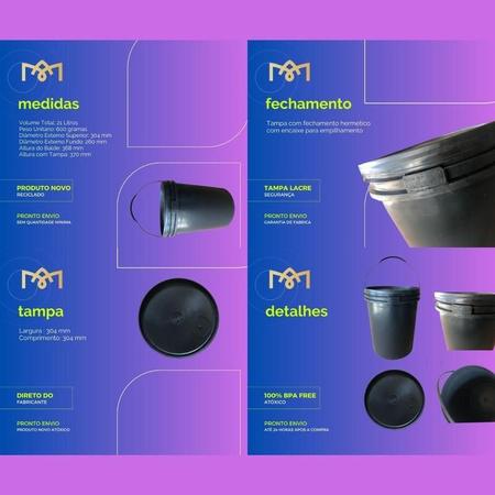 Balde 20L Para Fixador - 3 Pçs - Nastripack Imagem de Balde 20L Para Fixador - 3 Pçs