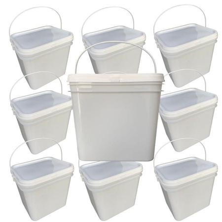 Balde 3.6L Para Pinturas E Reformas - 10 Pçs - Nastripack Imagem de Balde 3.6L Para Pinturas E Reformas - 10 Pçs