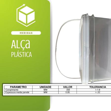 Imagem de Balde Alça Plastica 2.4 Litros 40 Peças