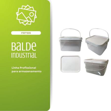 Imagem de Balde Alça Plastica Natal transparente 2.4L 5 Pçs