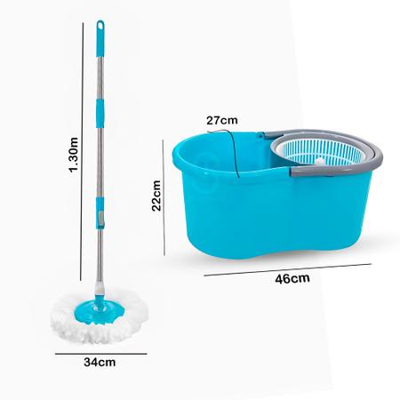 Esfregão 360 Graus MOP Balde - LITH-LT6003T