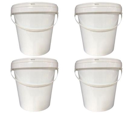 Balde Para Fixador 3.6L Com Tampa - 4 Pçs - Nastripack Imagem de Balde Para Fixador 3.6L Com Tampa - 4 Pçs