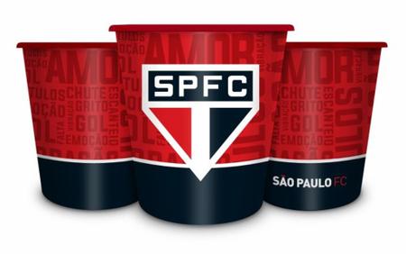 Imagem de Balde Para Pipoca Do Sao Paulo Tricolor 2,5 Litros