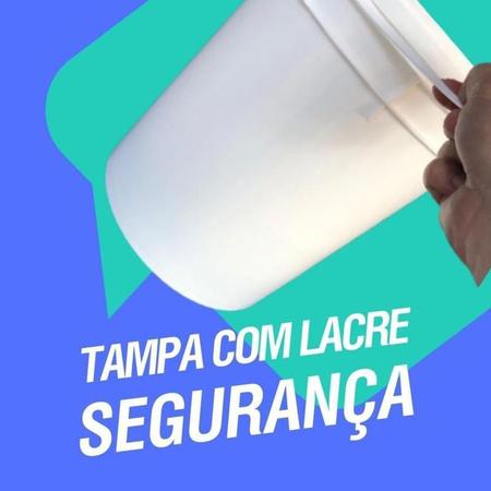 Imagem de Balde Plástico 20L com Tampa Segurança - Branco