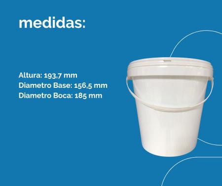 Imagem de Balde Plástico 3.6L não tóxico 5 Pçs