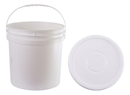 Balde Plástico Alimentício 22 Litros Com Tampa e Alça - Jaguar Imagem de Balde Plástico Alimentício 22 Litros Com Tampa e Alça