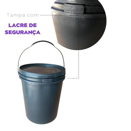 Imagem de Balde Plástico Com Tampa 20L 1 Peça