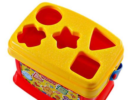 Brinquedo Fisher Price Bebê 1 Ano Balde Primeiros Blocos