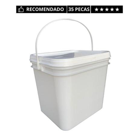 Imagem de Balde Retang 3.6Lts P Cerveja Artesanal -35 Pçs