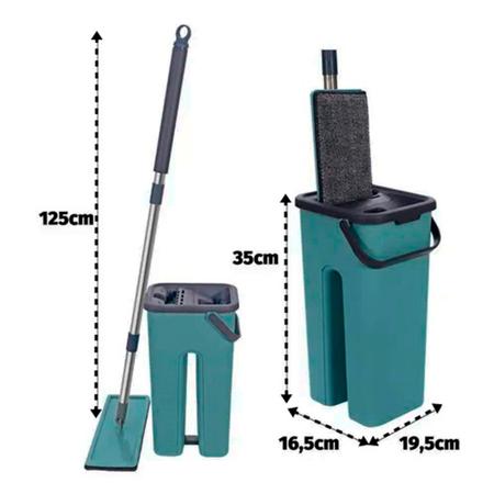 BALDE SPIN MOP 360 COM ESFREGAO 13 LITROS 123CLEAN - 123Útil