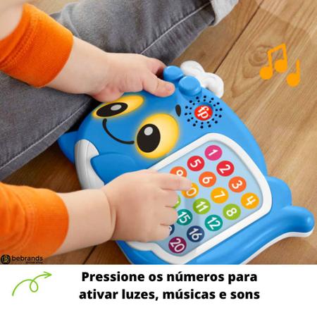 Baleia Conta Comigo Fisher-Price - Mattel HJR74 - Sons e Fala