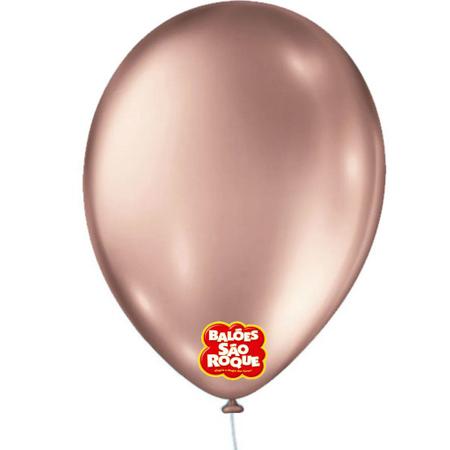 Imagem de Balões Bexigas Rose Gold Metallic Número 09 25UN 1085320525 São Roque