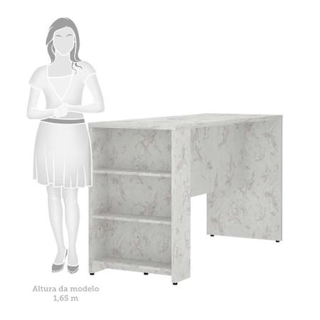 Imagem de Bancada Mesa Gourmet para Cozinha 150cm X 97cm com 3 Prateleiras Suprema Luciane MA³veis