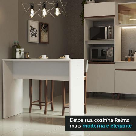 Imagem de Bancada para Cozinha 115 cm Branco Reims Madesa