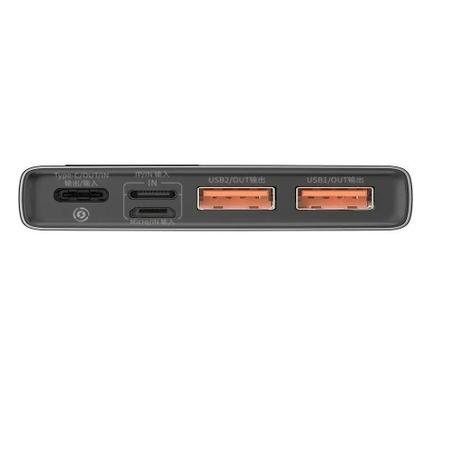 USB Power Bank portátil 20000mAh com display LED carregador