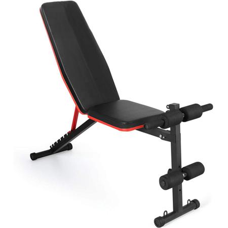 Banco de peso ajustável para casa com placa supina e suporte para halteres  para musculação abdominal, equipamento de exercício supino perfeito :  : Esporte