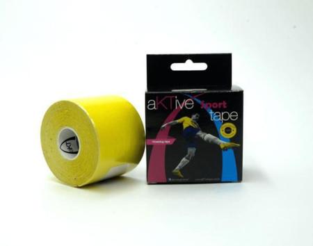 Imagem de Bandagem AKTive Sport Tape Kinesiology - 5cm X 5m - Amarelo - Aktive Tape