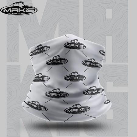 Bandana Buff de Proteção Solar UV Makis Fishing Branca Imagem de Bandana Buff de Proteção Solar UV Makis Fishing Branca