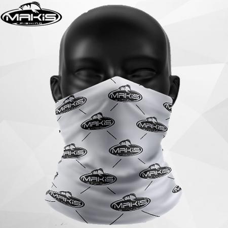 Bandana Buff de Proteção Solar UV Makis Fishing Branca Imagem de Bandana Buff de Proteção Solar UV Makis Fishing Branca