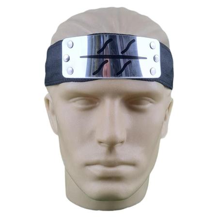 Bandana Metal Naruto Shippuden Aldeia Ninja Renegado Cosplay