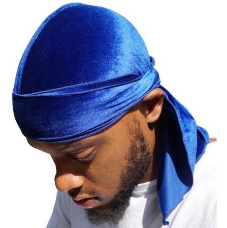 Touca Bandana Durag 360 para waves cor preta branca azul tecido malha  tecnológica elática rapper trapper música