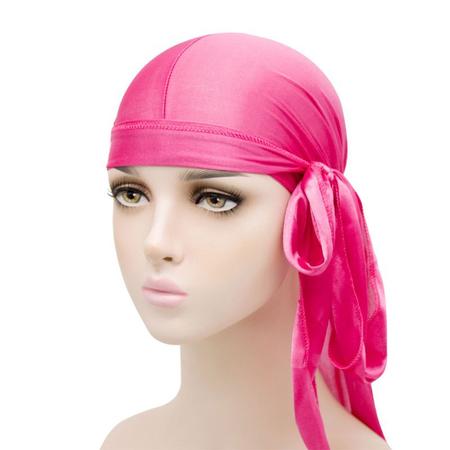 Bandana Americana Durag Hip Hop Touca Waves Dureg Rosa(Cetim), Lenço  Feminino Gathertop Nunca Usado 54819740