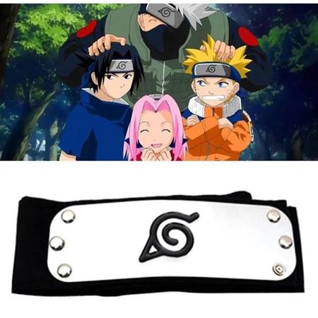 Bandana Naruto Vila Da Folha Faixa De cabeça Personagem Desenho infantil  Cosplay Fantasia