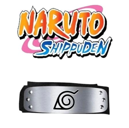 Bandana Naruto Aldeia Da Folha Ajustavel Flexível Cosplay Criança