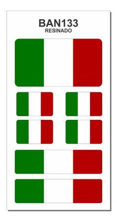 Imagem de Bandeira Da Italia - Adesivo Resinado Cartela