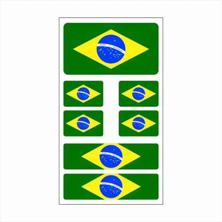 Imagem de Bandeira Do Brasil - Adesivo Resinado Cartela