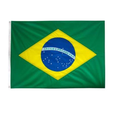 Imagem de Bandeira do BRASIL, Padrão Oficial 2P (0.90 x 1.28m), Brasões Frente e Verso. 