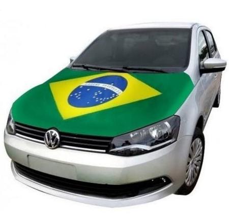 Imagem de Bandeira Do Brasil Para Capô Carro Oficial Lavável Universal