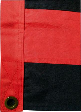 Imagem de Bandeira do Flamengo padrão oficial 1,5P (0.70 x 1.00m) e Brasão frente e verso.