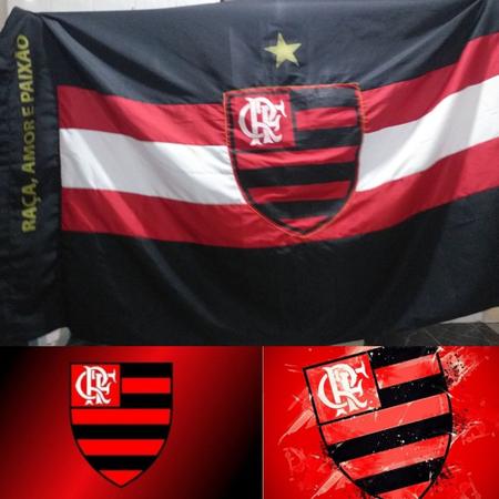 Imagem de Bandeira Do Flamengo Tamanho 1.10 X 1.60 Grande 100% Poliest