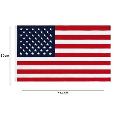 Imagem de Bandeira dos Estados Unidos da América 1,50 x 0,90 Mts Alta Qualidade