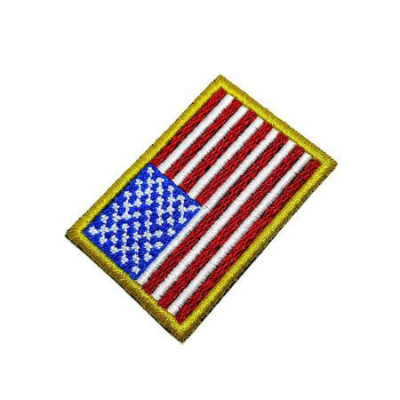 Imagem de Bandeira Estados Unidos EUA Patch Bordada, passar a ferro