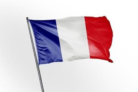 Bandeira e bandeira nacionais europeias, poliéster, França