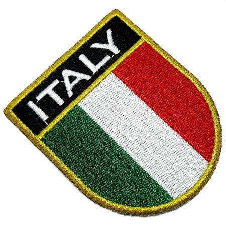 Imagem de Bandeira país Itália Patch Bordada passar a ferro ou costura
