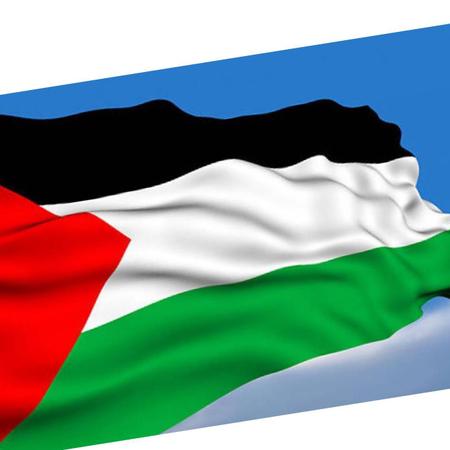 Imagem de Bandeira Palestina 1,5mx0,90cm Poliéster Acetinado