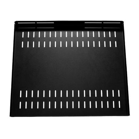 Imagem de Bandeja Fixa Ventilada 1Ux500mm 4 PT Preto - BANFX0003