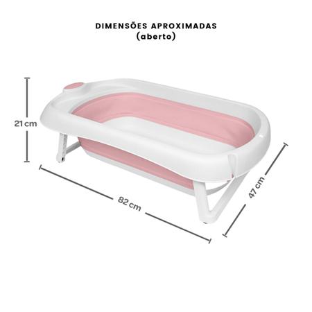 Imagem de Banheira Bebe Infantil Dobravel Portatil Buba