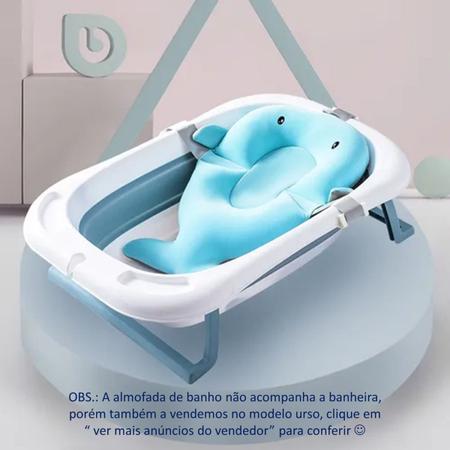 Banheira Bebê Infantil Portátil Baby Azul E Branco Dobrável - Color Baby -  Banheira de Bebê - Magazine Luiza