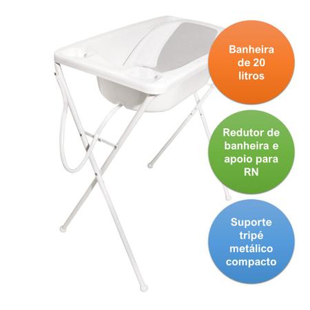 Banheira Galzerano Bebe Plastica Acqua Trio