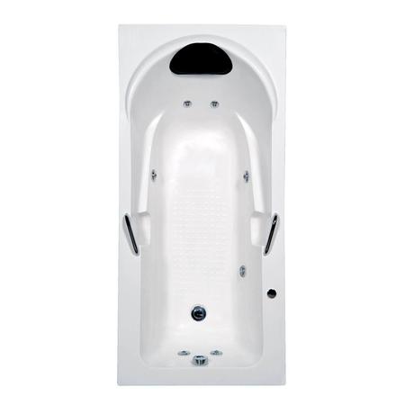 Imagem de Banheira Hidromassagem Astra Capri Luxo 150cmx80cmx43cm - 01 Jato Acrílico P6 Com Aquecedor 110V