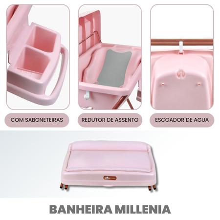 Imagem de Banheira Millenia + Com Suporte Trocador Burigotto