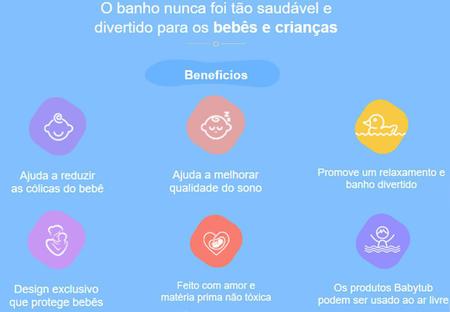 Imagem de Banheira Ofuro Bebê Evolution Babytub Azul