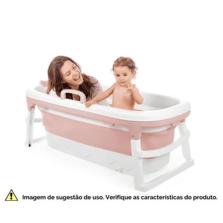 Banheira Bebê Extra Grande Dobrável Infantil Adulto 240lts