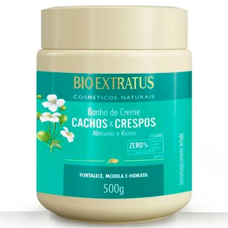 Imagem de Banho De Creme Bio Extratus Cachos & Crespos Abissínia E Rícino 500g
