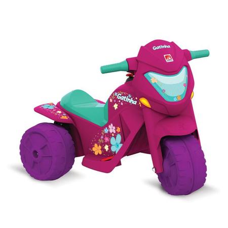 Moto Elétrica Infantil Gatinha 2 Marchas Bandeirante